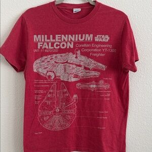 Star Wars Red Millennium Falcon Tee